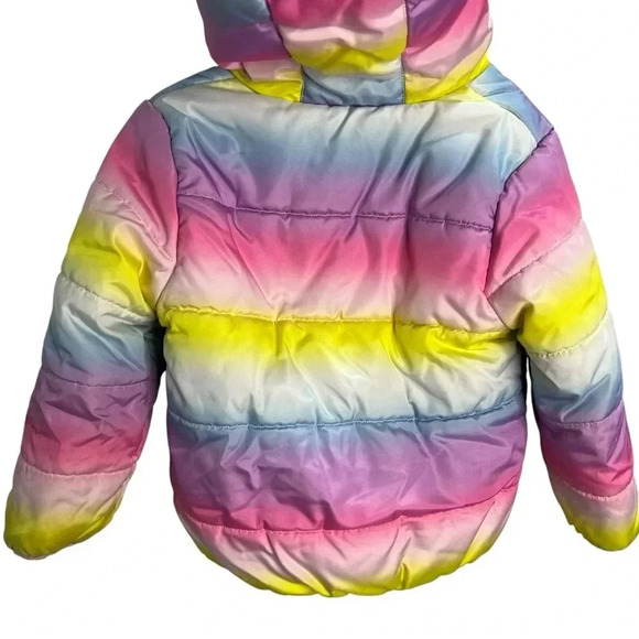 Carter’s Girls Rainbow Puffer Coat 4t - Picture 7 of 10